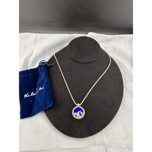 Vintage Danbury Mint Ocean Wave Necklace Silver Tone 23"